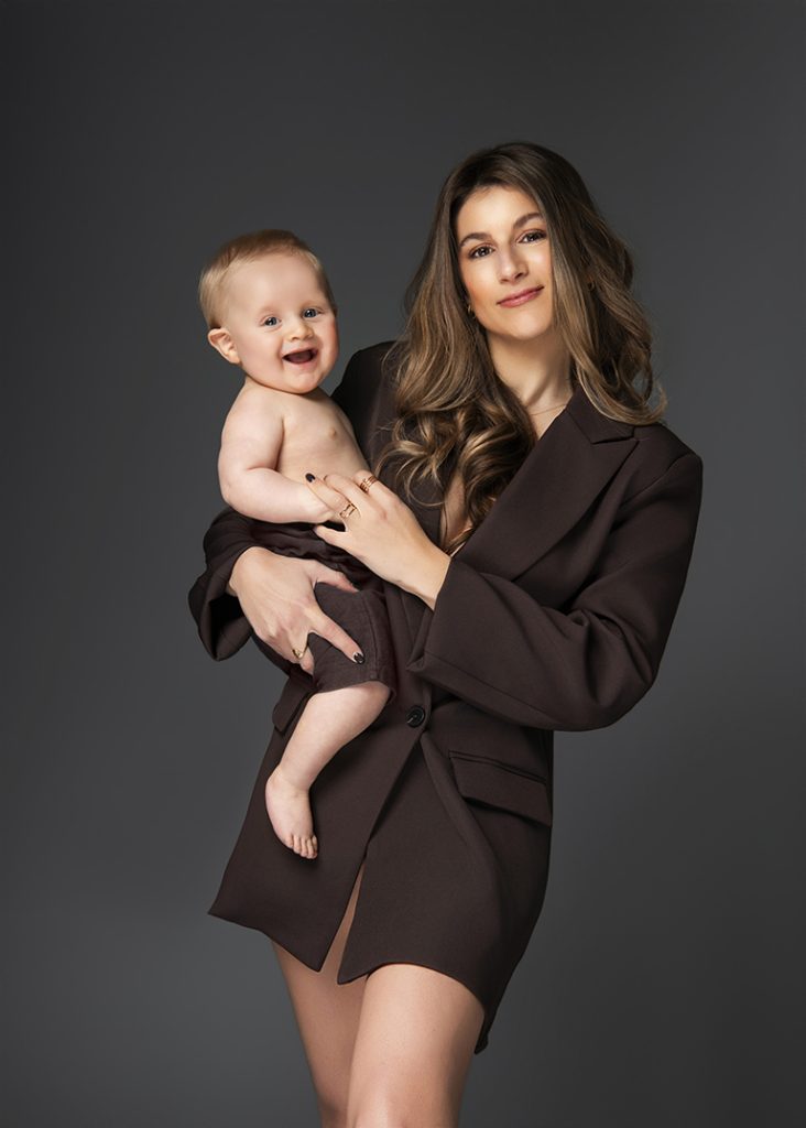 moeder & kind fotoshoot fotostudio Groningen Amsterdam babyshoot blazer jasje
