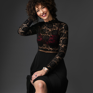 Glamour foto Groningen zwarte jurk