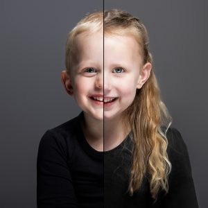 2 in 1 duo portret foto kinderen studio Groningen portret foto 2 in 1